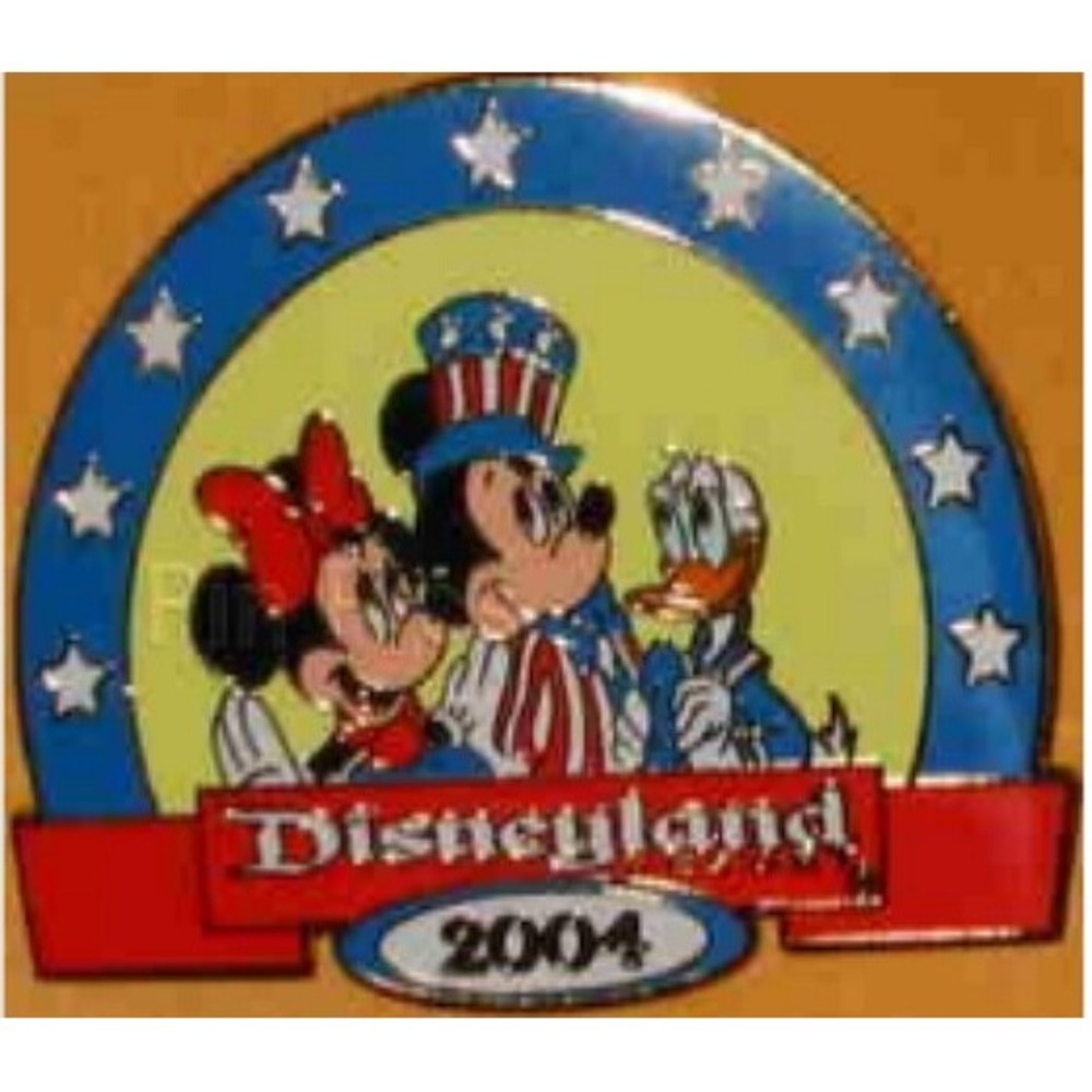 Disney Pin Patriotic Uncle Sam Mickey Minnie Americana LE 32997 AFPG Disneyland